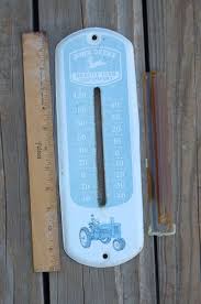 Vintage JOHN DEERE Thermometer Frame Four legs logo, No ...