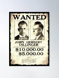"DILLINGER: MOST WANTED" Poster for Sale by ...