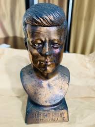 John F. Kennedy President JFK Head Sculpture Bronze Bust ...