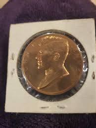 JFK John Kennedy Inauguration 1 5/16" Bronze US Mint Coin ...