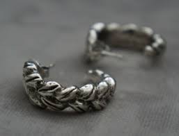 NWT Uno de 50 Stamped Silver 1" SUNRISE Hoops Chunky ...