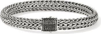 John Hardy Icon Bracelet, Sterling Silver, Pavé, 7.5mm ...