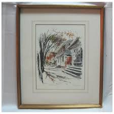 Lithograph - Williamsburg - Coleman House - John Haymson ...