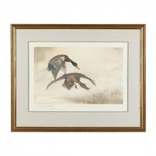 Léon Danchin (French, 1887-1939), Two Prints of Ducks in Flight (Lot 3002 - Fall Sporting Art AuctionOct 20, 2022, 10:00am)