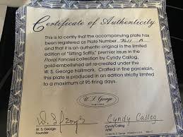 Brandex Plate, W.S. George Collector's Plate, Cyndy Callog ...