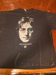Vintage JOHN LENNON/Beatles IMAGINE T Shirt Size XL? 2XL ...
