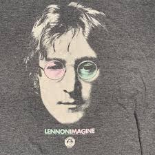 John Lennon Imagine Peace Gray T Shirt Mens Size 2XL 707 by ...
