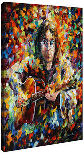 Picture Perfect International Giclee Stretched Wall Art by Leonid Afremov John Lennon artists-canvas, 18" x 30" x 1" : Buy Online at Best Price in KSA - Souq is now Amazon.sa: Home