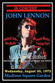 Framed Vintage Style Rock 'n' Roll Poster "JOHN LENNON IN ...