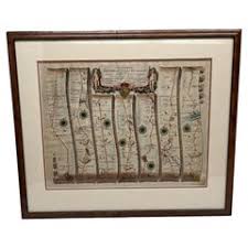 John Ogilby Oxford to Salisbury Road Map #83 Circa 1675 For Sale at 1stDibs