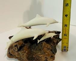 Buy John Perry Figurine Sculpture Dolphin Pellucida Nautical ...