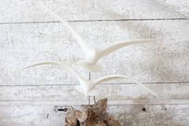 Vintage John Perry Seagull Burl Art - Birds in Flight ...