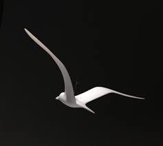Seagull MOBILE Sculpture Figurine by John Perry 14in ...