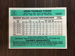1984 Donruss Set Break #416 JOHN TUDOR NM-MINT or BETTER ...
