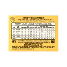 1987 Donruss John Tudor Baseball Cards #170 | eBay