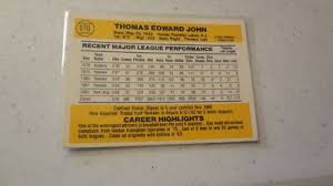 1983 DONRUSS # 570 TOMMY JOHN BASEBALL CARD | eBay