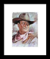 John Wayn Framed Print by Ylli Haruni - Fine Art America