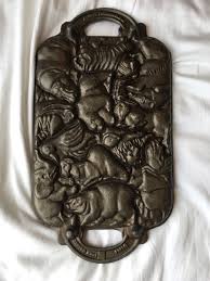 Vintage 1984 John Wright Animal Cast Iron Mold Muffin Pan | eBay