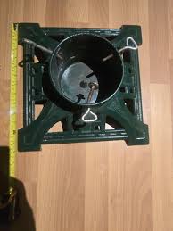 Vtge Cast Iron Christmas Tree Stand Green John Wright ...