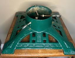 Vintage Green Cast Iron Tree Stand - Etsy