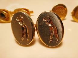 Vintage lot 4 sets cufflinks two marked Swank - 1 Golfer set ...