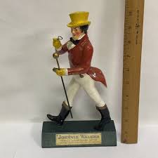 VTG 10.5" JOHNNIE WALKER WOOD & COMPOSITE STATUE ADVERTISING ...