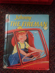 1954 Johnny The Fireman Rand Mcnally Elf Child's Book Reading Colorful | eBay