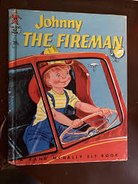 Vintage 1954 Rand Mcnally Elf Book Johnny The Fireman | eBay Australia