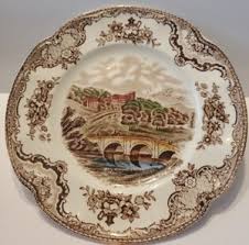 Vintage Plates Brown | eBay
