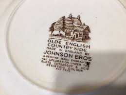 Vintage Johnson Bros Old English Countryside England Bowl, Plate and Saucer - Etsy