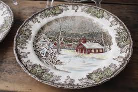 Friendly Village Johnson Bros china set of 4 School House ...