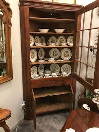 Lot 24-Fabulous Antique Virginia Walnut Corner Cabinet | EstateSales.org