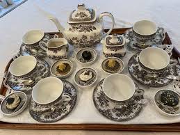 Vintage Wedgwood Asiatic Pheasants Tea Set, Brown ...