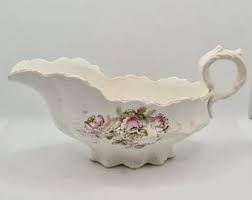 Vintage the Sebring Porcelain Pink Floral Gravy Boat - Etsy