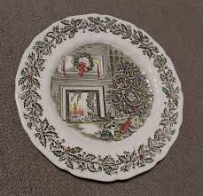 Johnson Brothers MERRY CHRISTMAS PATTERN 12 1/2" Platter or Chop Plate ENGLAND | eBay