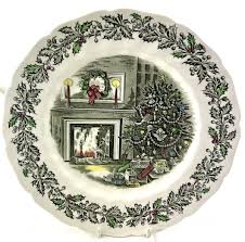 JOHNSON BROS MERRY CHRISTMAS DINNER PLATE 10.5" MADE IN ENGLAND | eBay