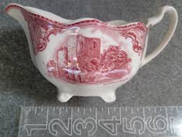 Johnson Brothers Gravy Boat Vintage pink Old Britain Castles | eBay