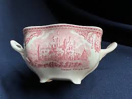 Johnson Brothers "Old Britain Castles - Pink" Sugar Bowl with Lid | eBay