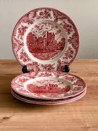 Vintage Johnson Brothers England, Old Britain Castles Set of 4 Dinner Plates 10” Diameter - Etsy India