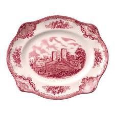 Old Britain Castles Pink 12-inch Scalloped Platter - Bed Bath & Beyond - 28263758