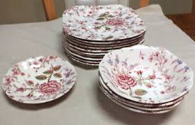 15-Piece Lot Johnson Brothers Rose Chintz Various Plates ...
