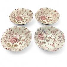5” Vintage Johnson Brothers England “rose Chintz” Bowl Set ...