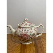 Vintage Johnson Brothers Rose Chintz Pink Tea Pot | eBay
