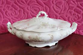 Antique Art Nouveau Hanley J&G Meakin Tureen Serving ...