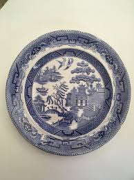 Antique English Barker & Till Blue & White Chinoiserie Willow ...