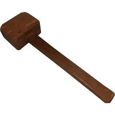 Large Antique Wood Mallet. For Sale at Ruby Lane