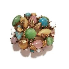 Vintage Austrian Crystal Filigree Pierced Earrings, Upcycled Earrings - Etsy