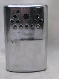 vintage JON-E GI HAND WARMER metal larger compact pocket ...