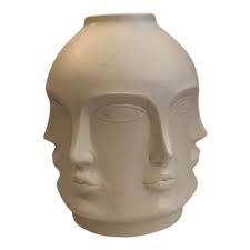 Vintage Piero Fornasetti-Style Perpetual Face Vase | Chairish