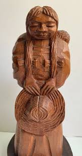 Jose Pinal (Mexican,1913-1983) Beautiful Wood Carving Signed ...
